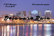 Delaware Rain, a Sans Serif Font by TNE Designs (Thumbnail 1 of 3)