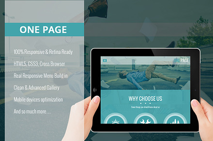 One Page WordPress Theme