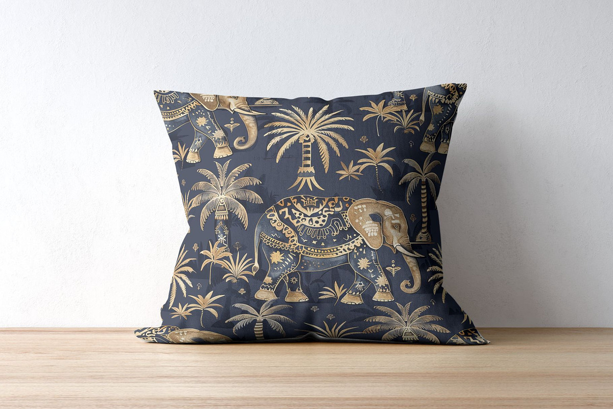 8 Tribal Elephant Seamless Patterns, a Pattern Graphic by Inknfolly (Photo 5 of 5)