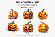 Scary Halloween Pumpkin Face Spooky, a Seasonal Illustration by Rabbit Heart (Thumbnail 3 of 10)