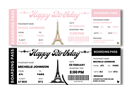 Happy Birthday Boarding Pass, a Card Template by YasdeyDesigns (Thumbnail 2 of 8)