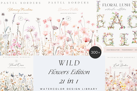 New! Wild Flowers Edition, a Seasonal Illustration by Isabelle Salem