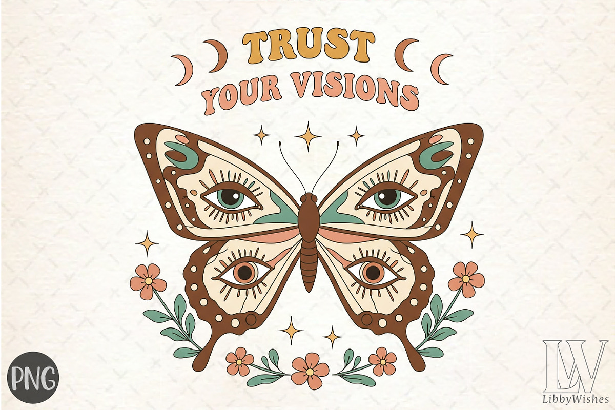 Trust Your Visions PNG, an Illustration by Libby Wishes (Photo 1 of 6)