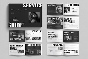 Services Guide Template Landscape