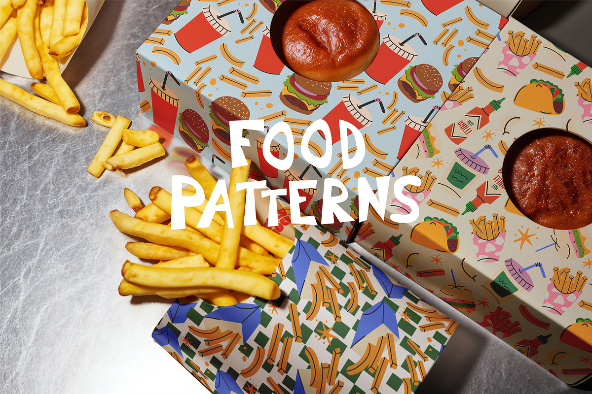 Fast Food Vector Elements, a Food Illustration by Luamor (Photo 4 of 9)