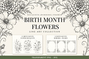 Birth Month Flowers Illustrations, a Decorative Illustration by AW Studios (Thumbnail 1 of 9)