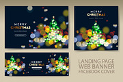 Christmas Landing Page Template, a Landing Page Template by PREMIUMVECTOR (Thumbnail 2 of 4)