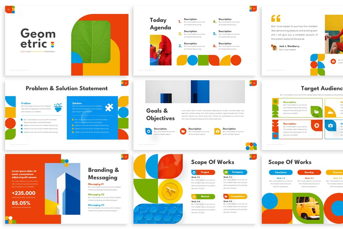 Georce - Geometric Keynote Template, a Presentation Template by SlideFactory (Photo 2 of 4)
