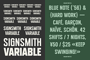 SFC Signsmith Variable Font, a Sans Serif Font by Skilline Supply Co. (Thumbnail 16 of 21)