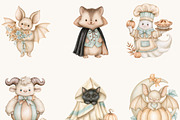 Cute Halloween Pumpkin PNG Clipart, a Seasonal Illustration by BusyDaydesign (Thumbnail 3 of 9)