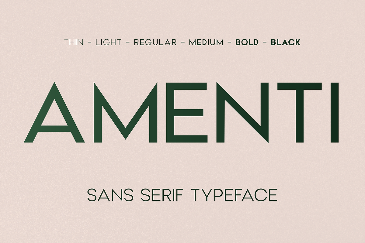 Amenti - Clean Modern Sans, a Sans Serif Font by HipFonts (Photo 1 of 9)