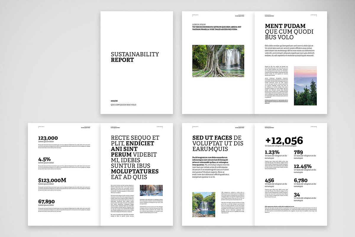 Minimalist Sustainability Report, a Design Template by McLittle Stock (Photo 2 of 5)