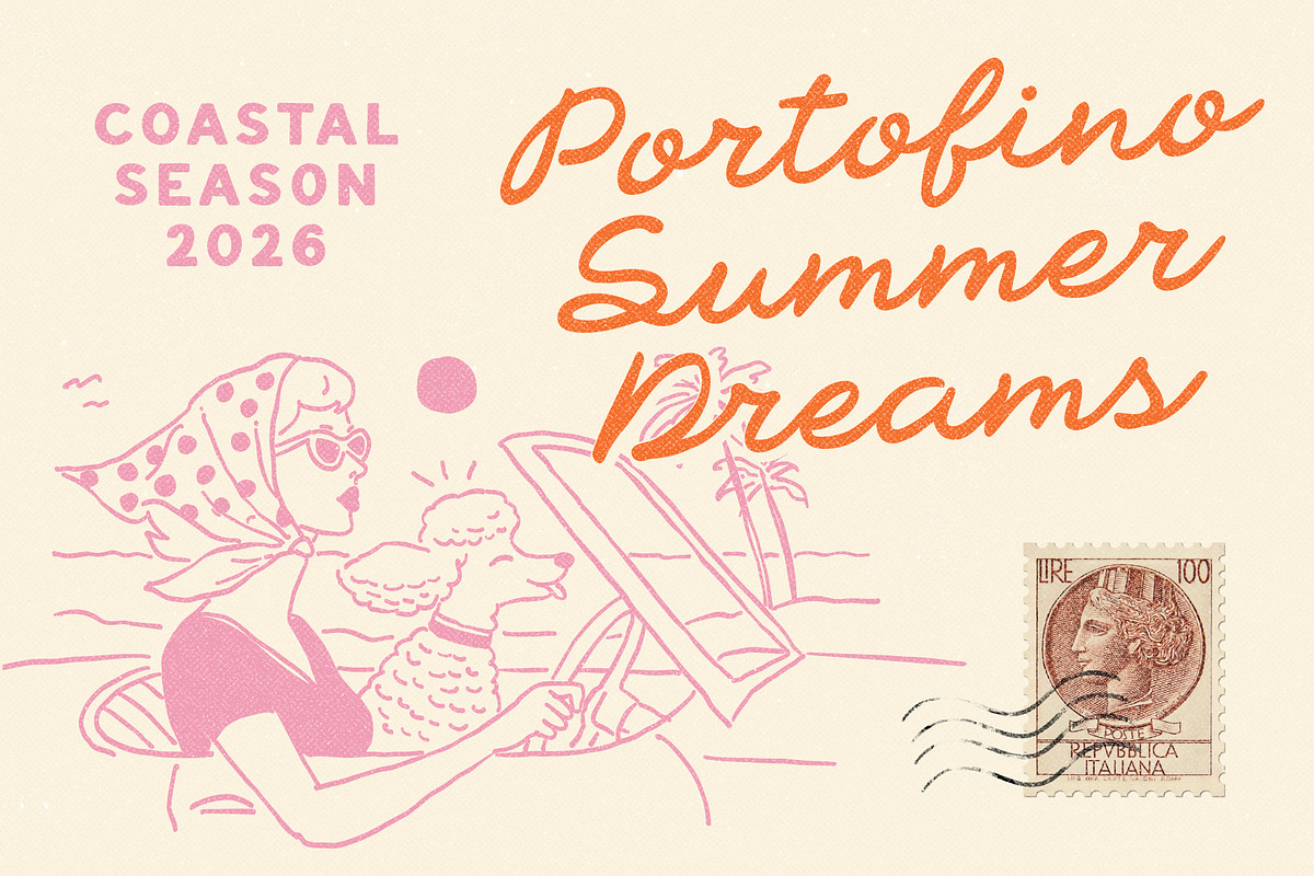 Portofino Gelateria Vintage Font Duo, a Script Font by Ayya Studio (Photo 2 of 12)