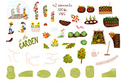 Children in the garden poster, a Person Illustration by Tani Kuzminka (Thumbnail 2 of 4)