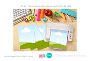 Printer & Paper Sheets Canva Mockup, a Books & Magazine Mockup by Mockup Scene (Thumbnail 9 of 11)