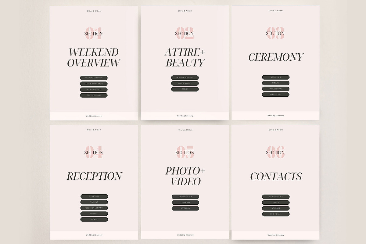 Wedding Weekend Guide template, a Magazine Template by 3.14&Co (Photo 9 of 11)