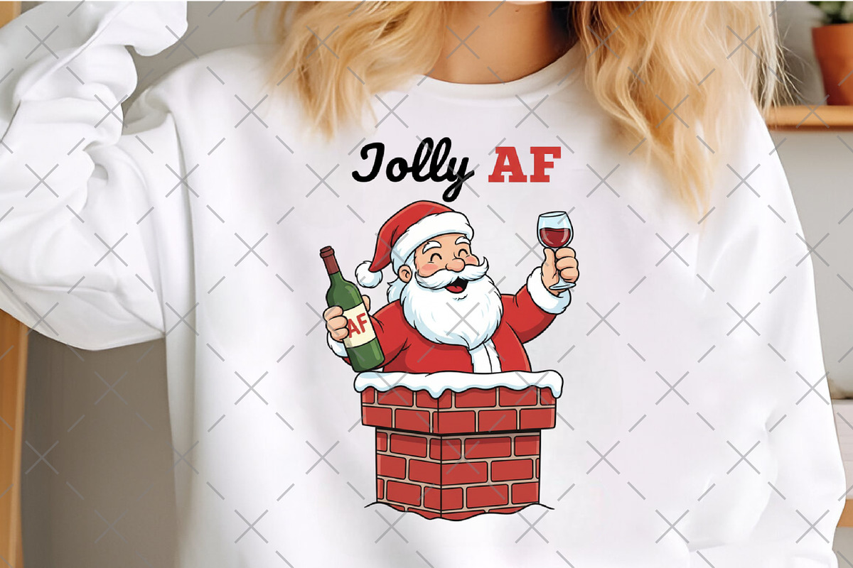 Jolly AF Santa Claus, an Illustration by Craft Nest (Photo 2 of 6)