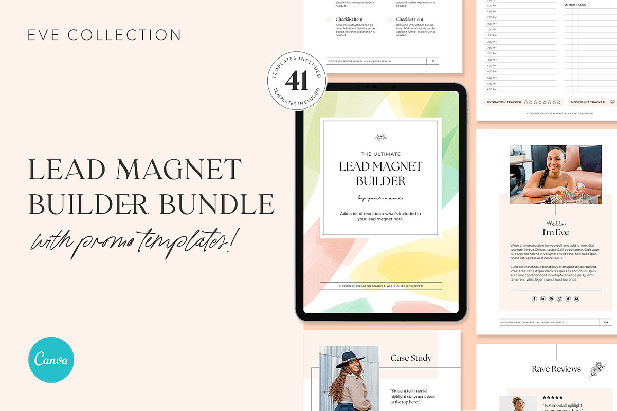 Eve Lead Magnet Builder Bundle, a Marketing Template by Jessica Rea (Photo 1 of 4)