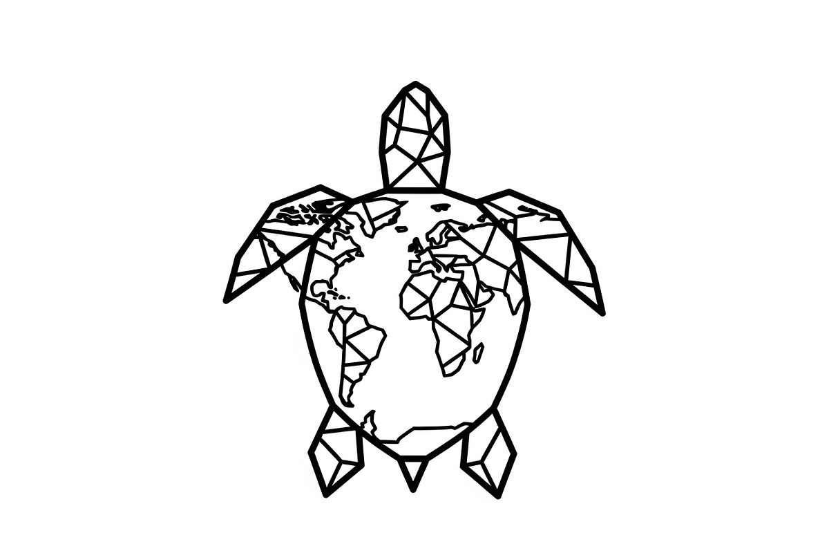 World Map Sea Turtle Bundle, an Illustration by Gaye Art (Photo 9 of 31)
