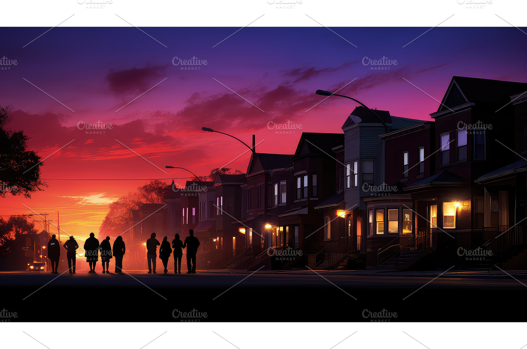 cityscape sunset urban background ai, an Architecture Photo by pikepicture