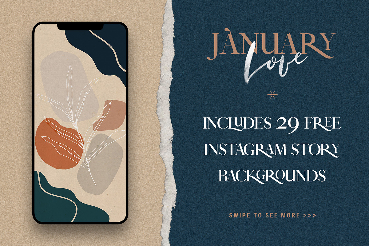 January Love - SVG Font Duo Pack, a Serif Font by SilverStag Type Foundry (Photo 28 of 35)