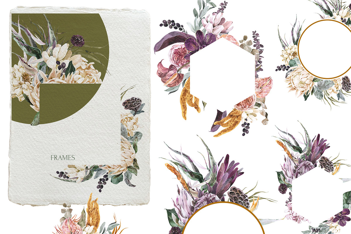 Tropical Jungle Floral Watercolor, an Illustration by Cat In Colour (Photo 6 of 8)