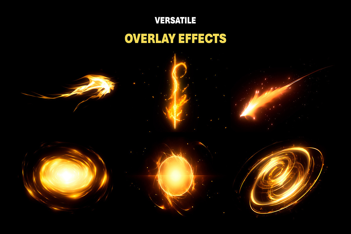 170+ Golden Magic Overlay Effects, an Object Graphic by Mikel Blazgad (Photo 2 of 11)