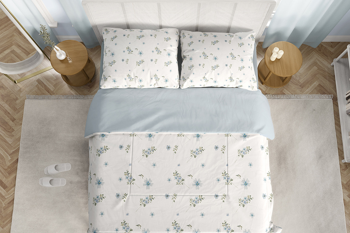 Watercolor Blue White flowers, a Decorative Illustration by Grace Noboa Illustrations (Photo 8 of 14)