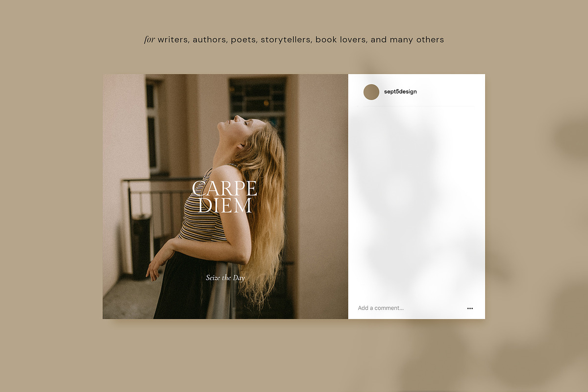 Writers Social Media Pack + Stories, a Social Media Template by September 5th (Photo 17 of 22)