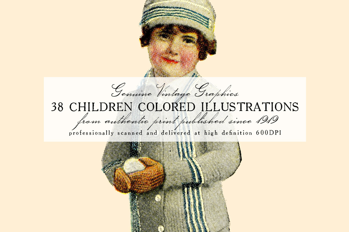 38 Children Colored Illustrations, a Person Illustration by Unember (Photo 1 of 4)