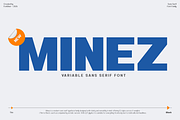 Minez - Variable Sans Serif, a Sans Serif Font by Font Liner (Thumbnail 1 of 12)