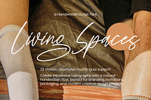Living Spaces Handwritten Script