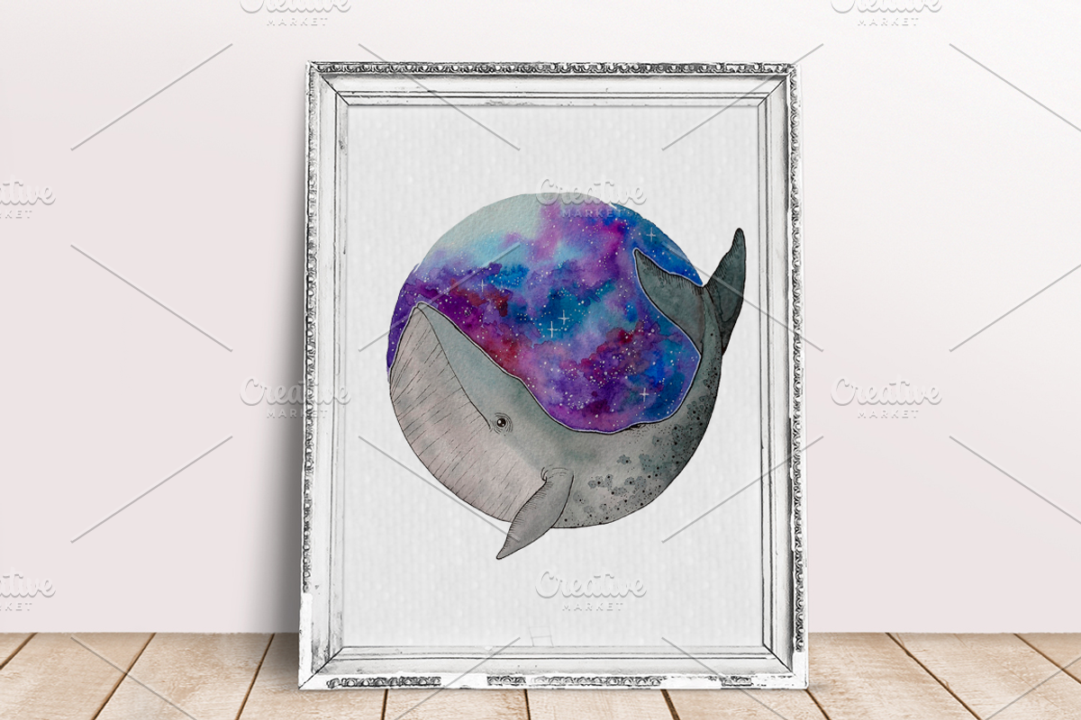 I whale always love U...(watercolor), an Illustration by 4erta (Photo 2 of 5)
