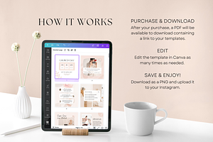 Pink Instagram Template CANVA