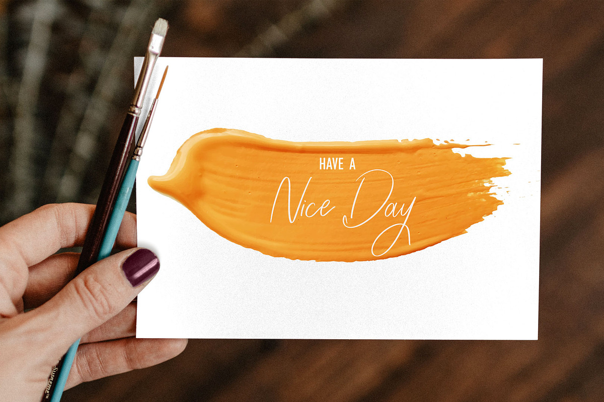 Painterly brush strokes, a Templates & Theme by Ksusha shop (Photo 7 of 8)