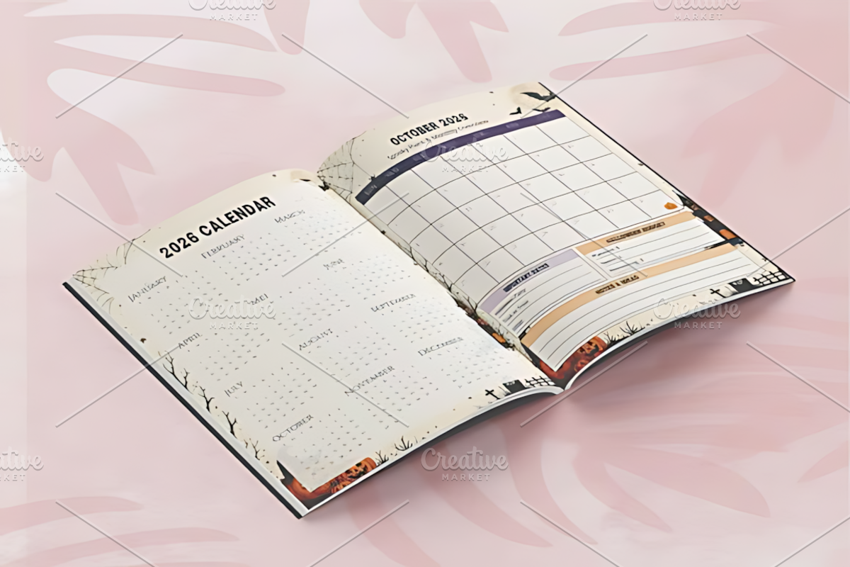 Halloween Planner 2026 KDP Interior, a Social Media Template by Coco Bloom (Photo 3 of 4)
