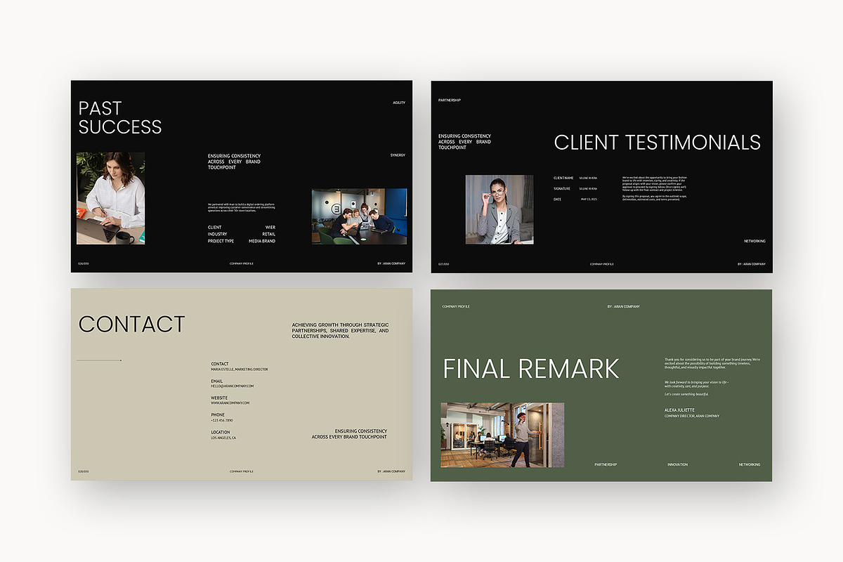 Aran : Company Profile Google Slides, a Presentation Template by Punkl Camp (Photo 16 of 16)