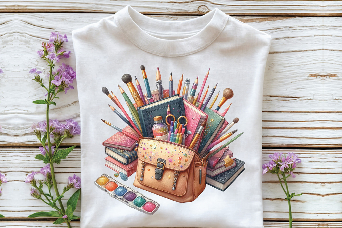 Back to School Books Stack, an Illustration by CraftArtStudio (Photo 3 of 6)