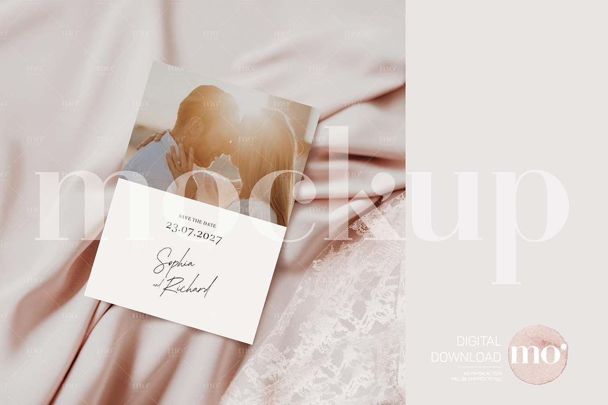 5x7 Wedding Card Mockup, a Product Mockup by MoMockups (Photo 5 of 5)