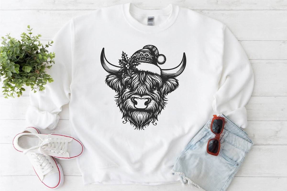 Highland Cow svg Bundle, a Seasonal Illustration by Libby Wishes (Photo 2 of 5)