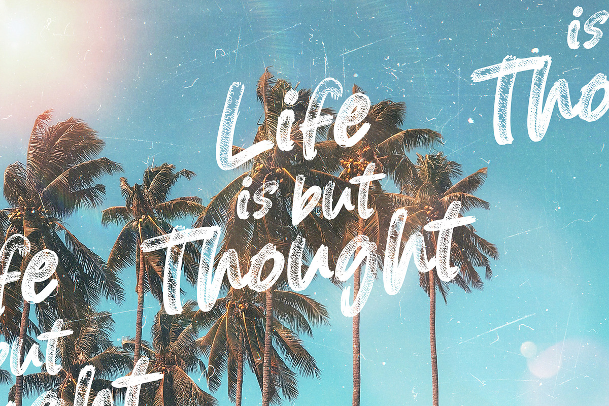 Blured Brush, a Script Font by Ditatype (Photo 8 of 10)