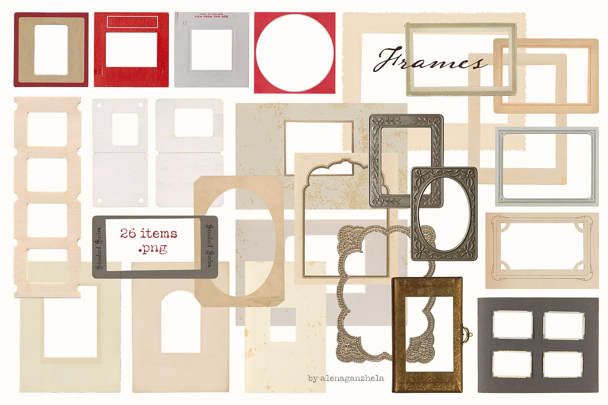 Vintage Paper Archive Collage Kit, an Object Graphic by alenaganzhela (Photo 4 of 7)
