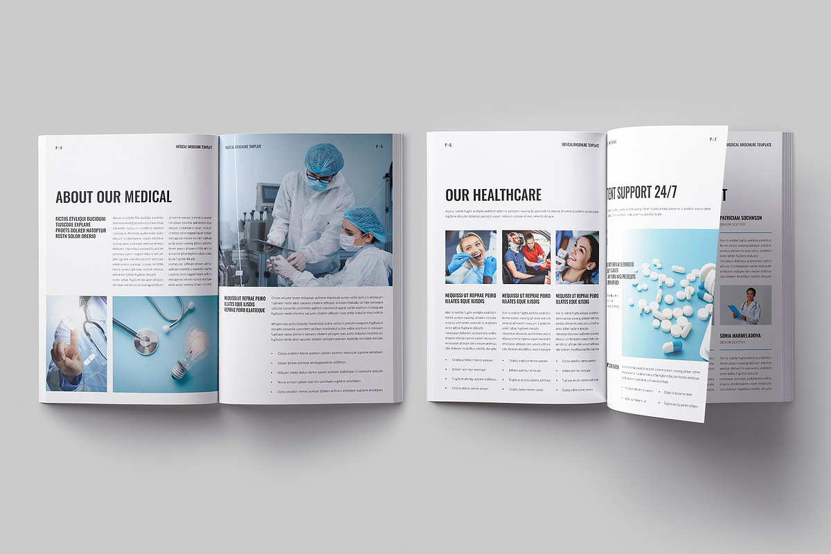 Medical Brochure Template, a Brochure Template by ElvinPrint (Photo 3 of 8)