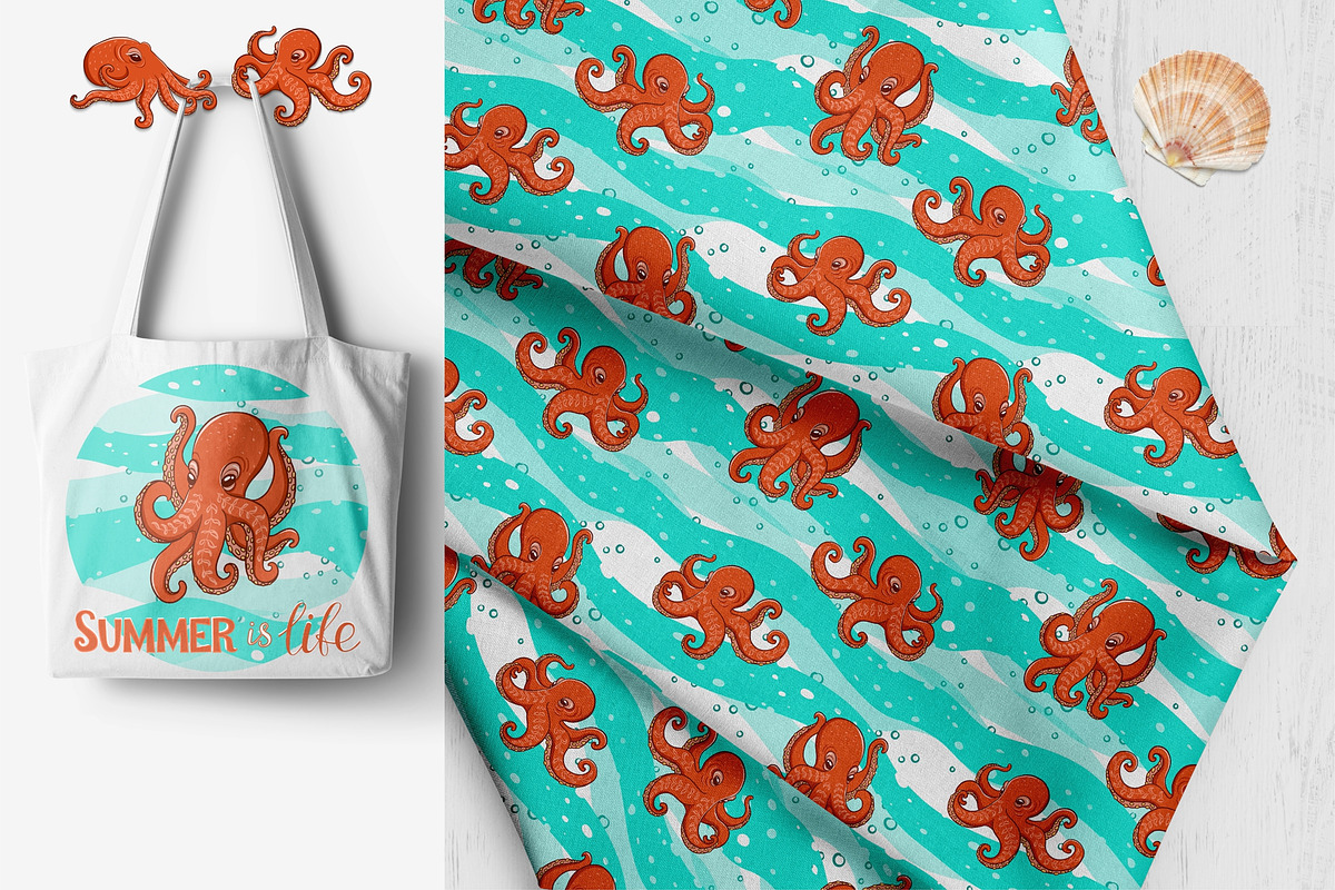 SEA CREATURES, an Animal Illustration by Irina Skaska (Photo 11 of 12)