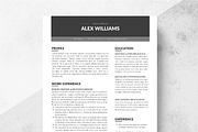 Zone Resume Template + Cover Letter, a Resume Template by Made By Hamilton (Thumbnail 1 of 4)