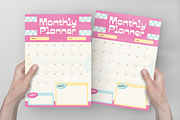 Monthly Planner Design Template, a Flyer Template by Annora Studio (Thumbnail 4 of 5)
