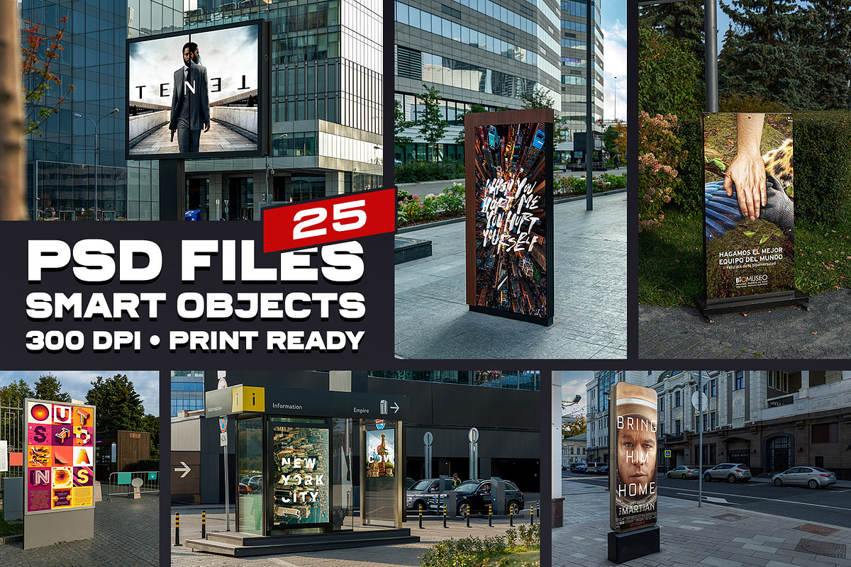 25 Street Billboards Mockups, a Product Mockup by Madebyvadim (Photo 3 of 4)