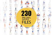 Vector People 200+ Bundle, a Person Illustration by Vector_Art (Thumbnail 28 of 28)
