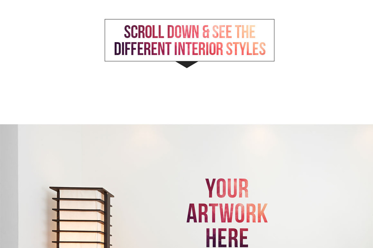 20 Wallpaper/Wall Art Mockups, a Product Mockup by Graphic Xtreme (Photo 4 of 4)