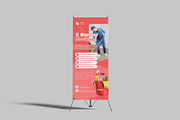 X Stand Banner Mockup, an Advertising Mockup by graphictime (Thumbnail 2 of 12)